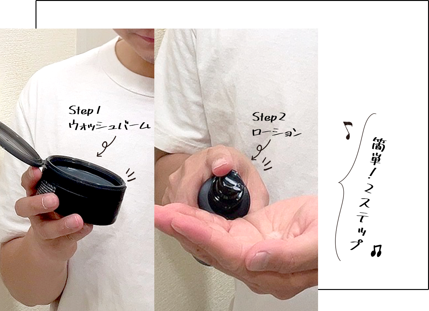 簡単！２ステップ