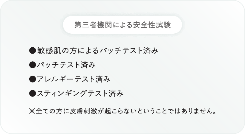 第三者による安全性試験の説明